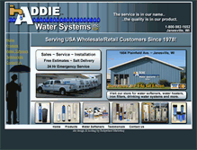 Tablet Screenshot of addiewatersystems.com